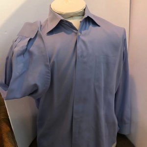 Giorgio Brutini  Blue  dress shirt  16 - 16 1/2  32/33